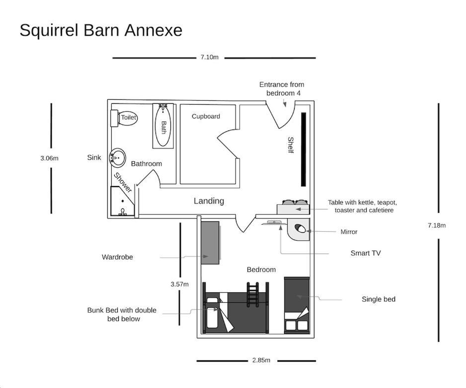 Milwich Squirrel Barnヴィラ エクステリア 写真